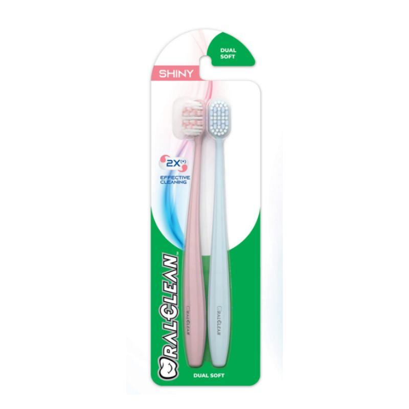 Lô 2 bàn chải đánh răng Oral Clean Shiny chính hãng