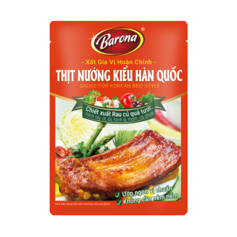 Xốt thịt nướng Barona kiểu Hàn Quốc 80g chính hãng