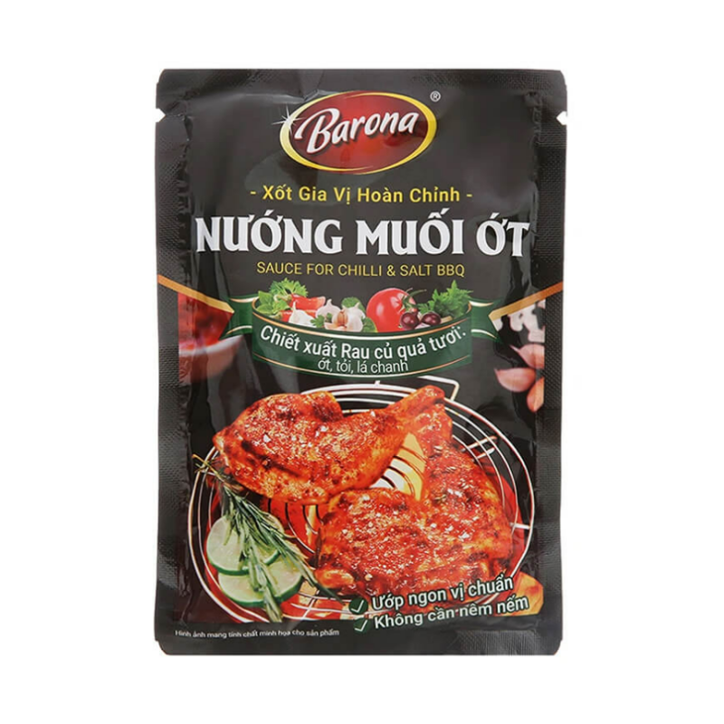Xốt nướng muối ớt Barona 80g chính hãng