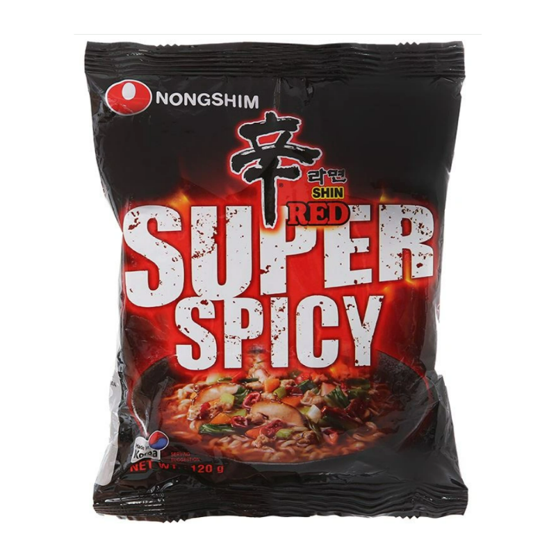 Mì Nongshim Shin Red siêu cay 120g chính hãng