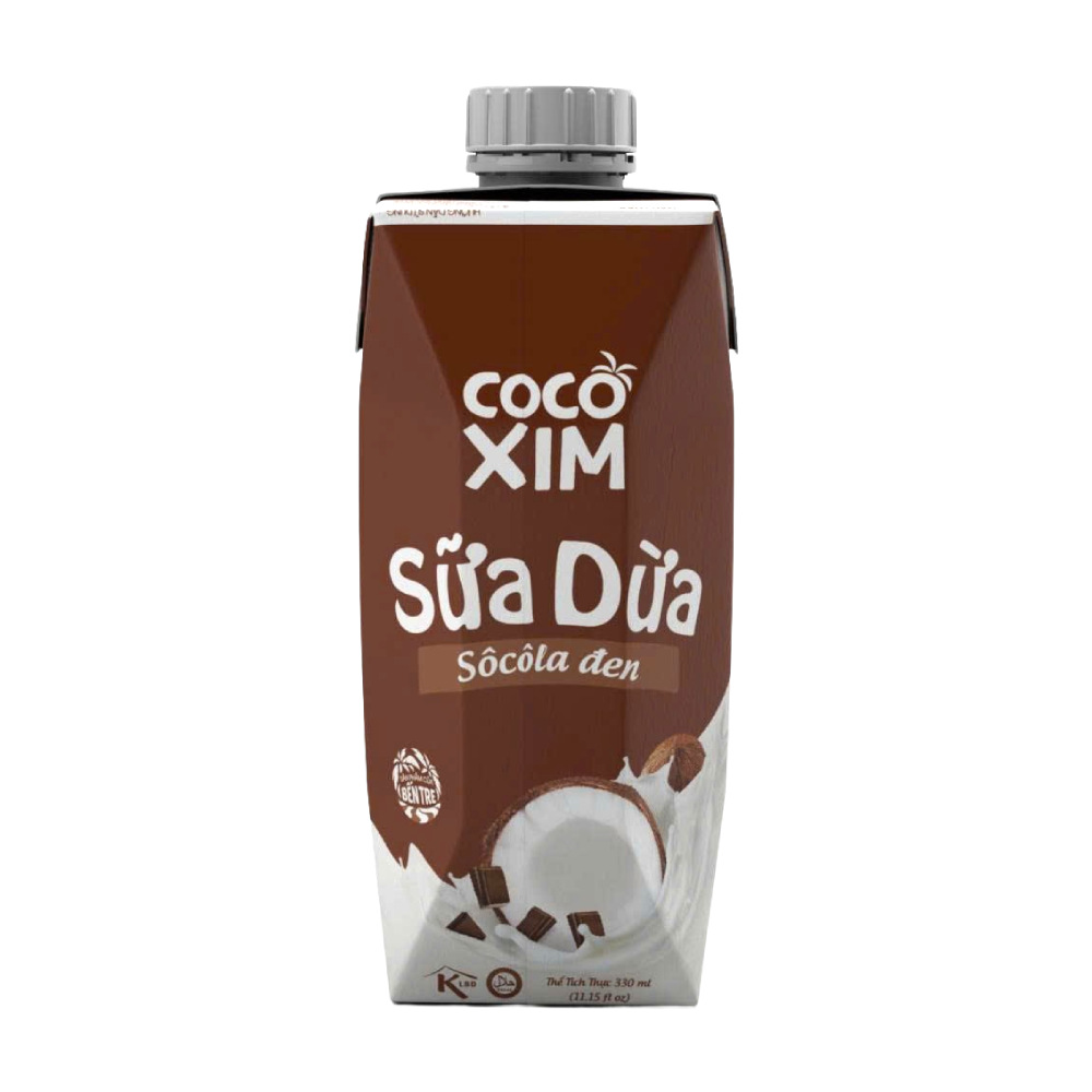 Sữa dừa Cocoxim socola đen hộp 330ml chính hãng