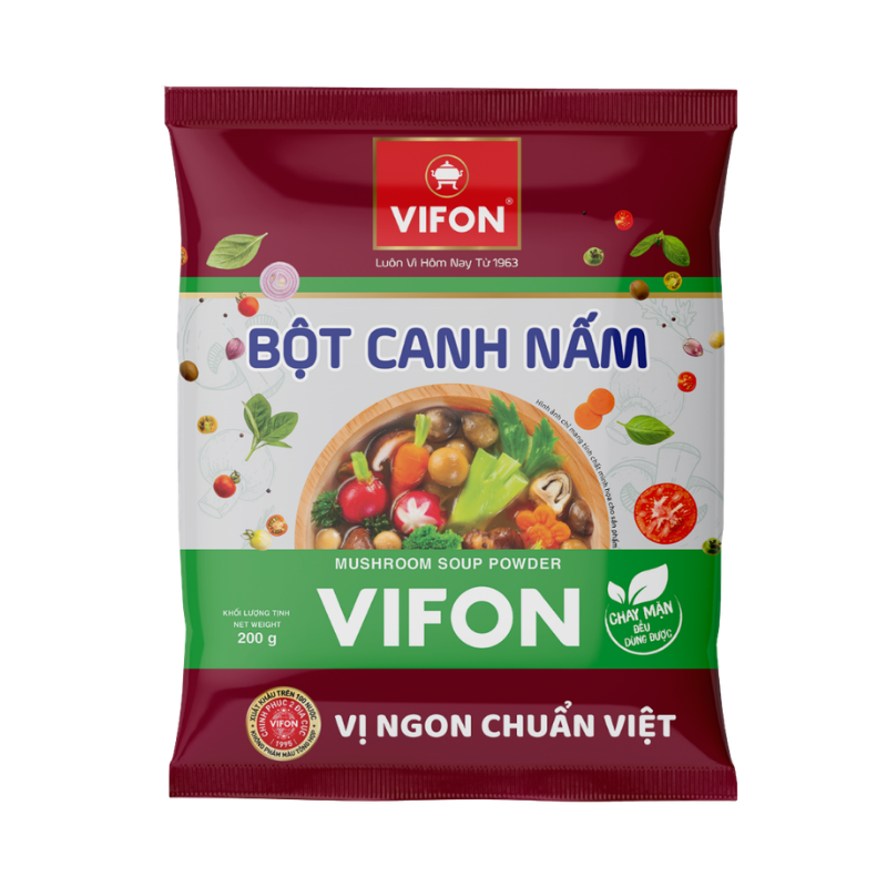 Bột canh nấm Vifon gói 200g chính hãng