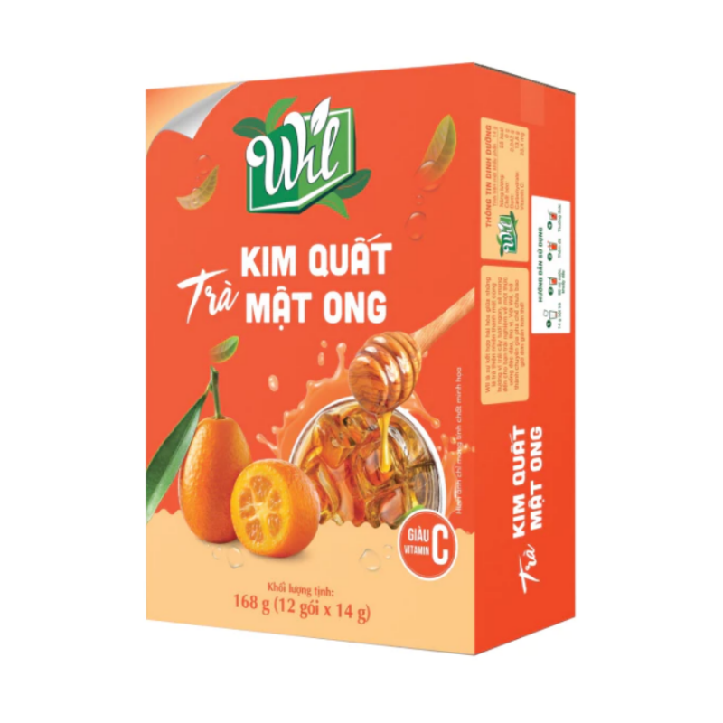 Trà Wil kim quất mật ong hộp 12 gói x 14g chính hãng