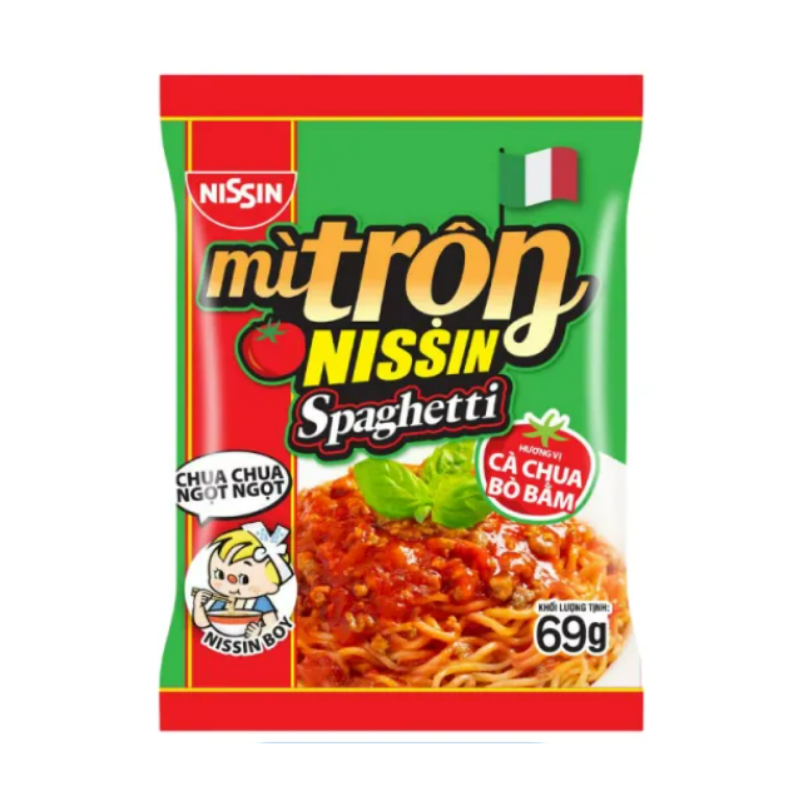 Mì trộn Nissin Spaghetti 69g chính hãng