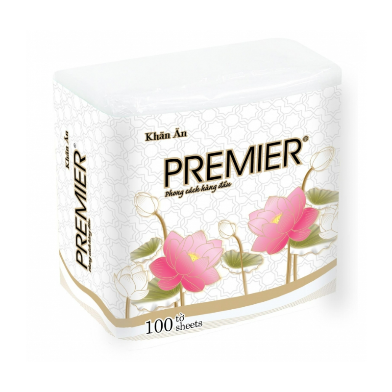Khăn ăn Premier 100 tờ chính hãng