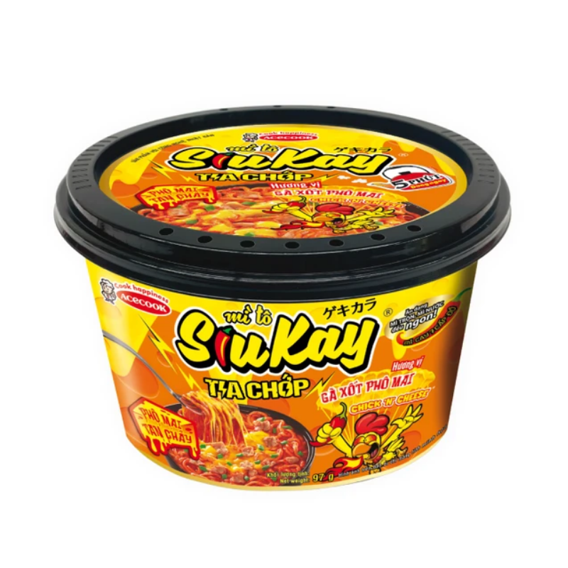 Mì tô SiuKay vị gà sốt phô mai 97g chính hãng