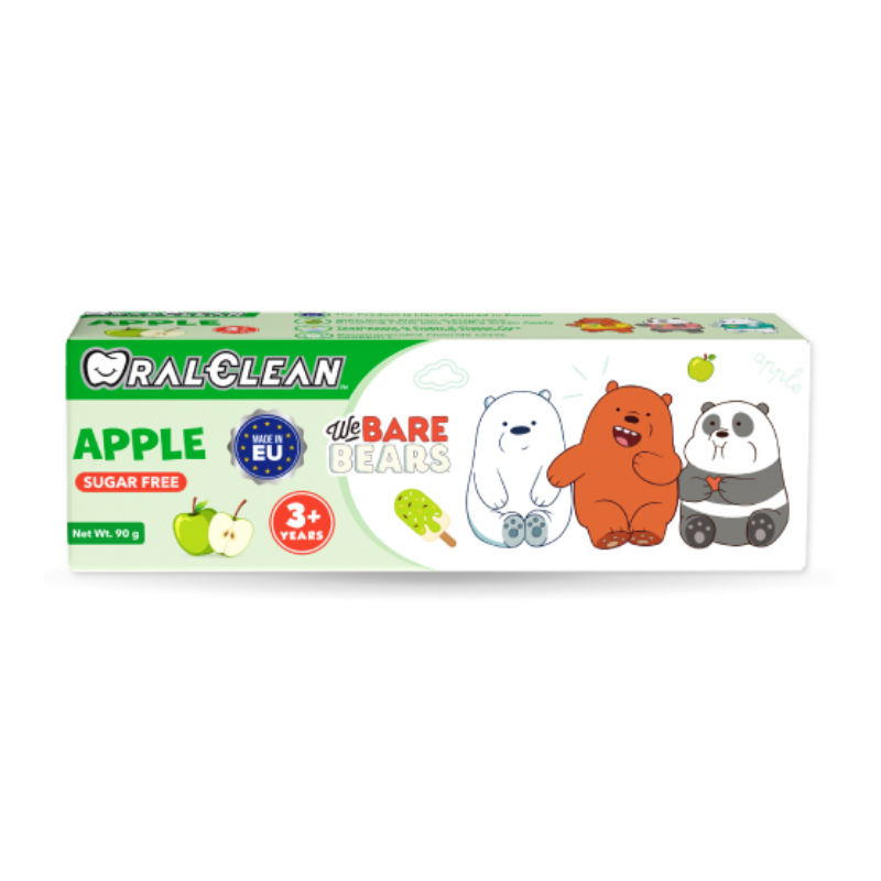 Kem đánh răng trẻ em Oral Clean hương táo 90g chính hãng