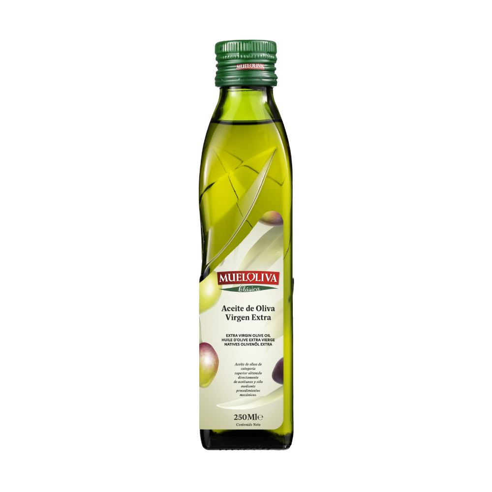 Dầu oliu nguyên chất thượng hạng Mueloliva chai 250ml chính hãng