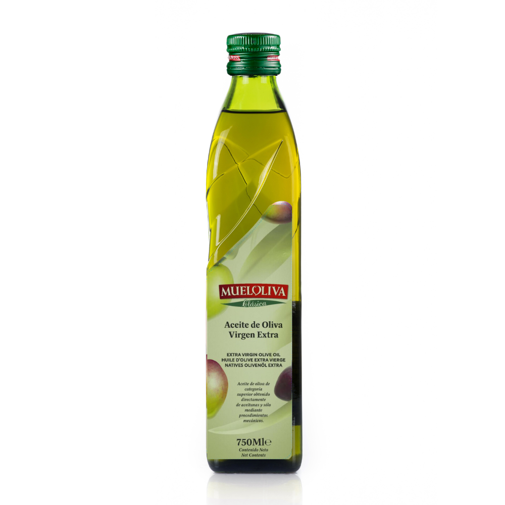 Dầu oliu nguyên chất thượng hạng Mueloliva chai 750ml chính hãng