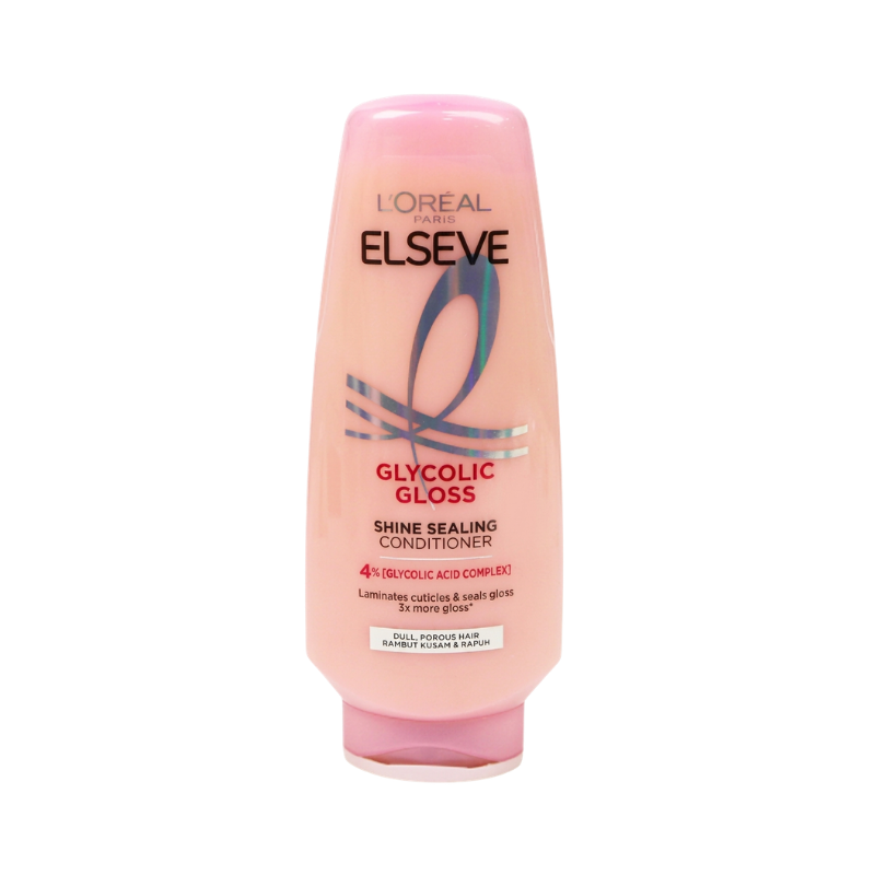Dầu xả Elseve Glycolic Gloss khóa giữ độ bóng tóc 375ml chính hãng