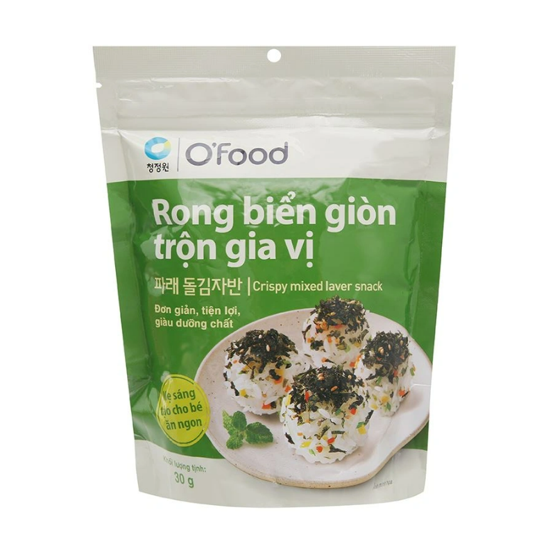 Rong biển giòn OFood trộn gia vị 100g chính hãng
