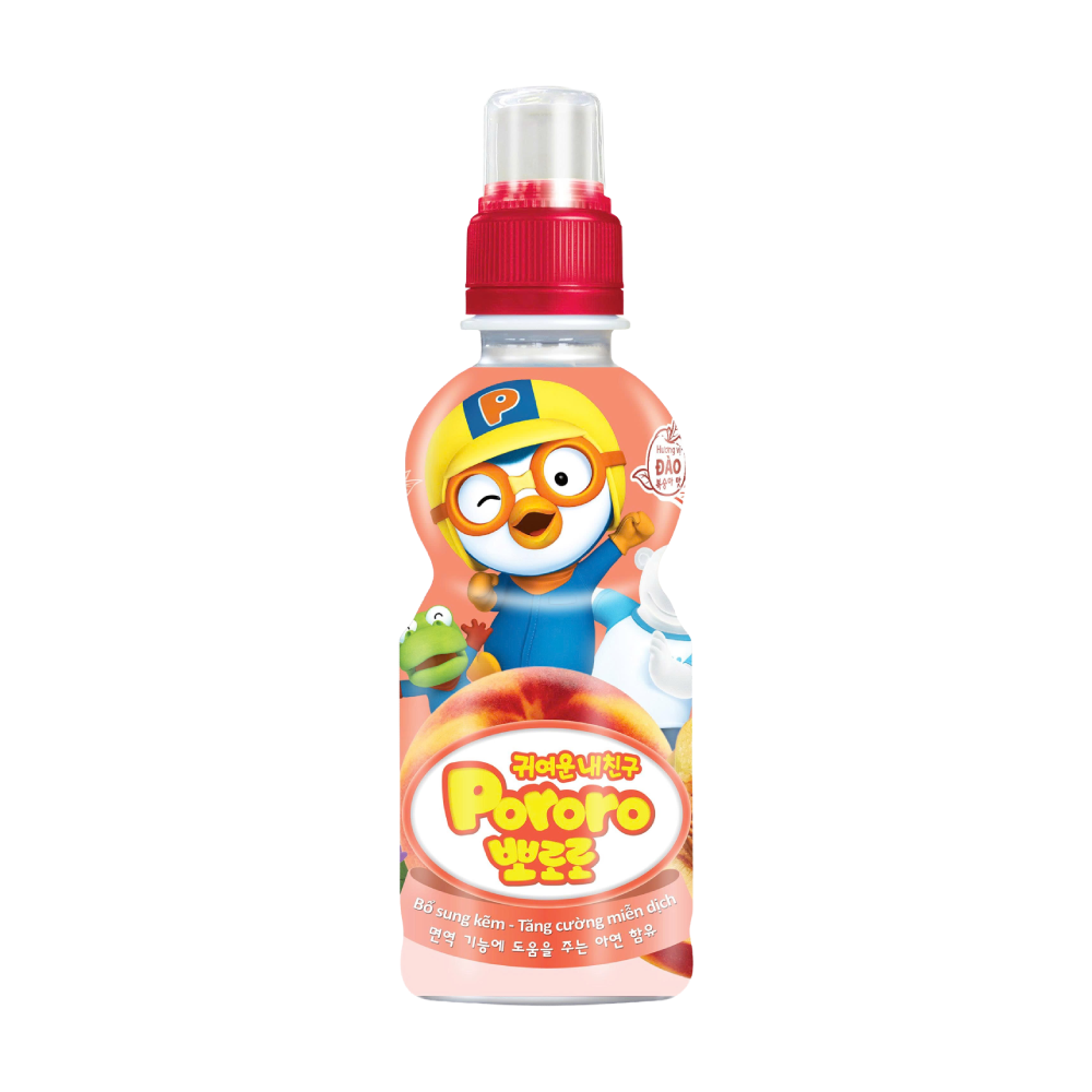 Nước uống Pororo hương đào 235ml chính hãng