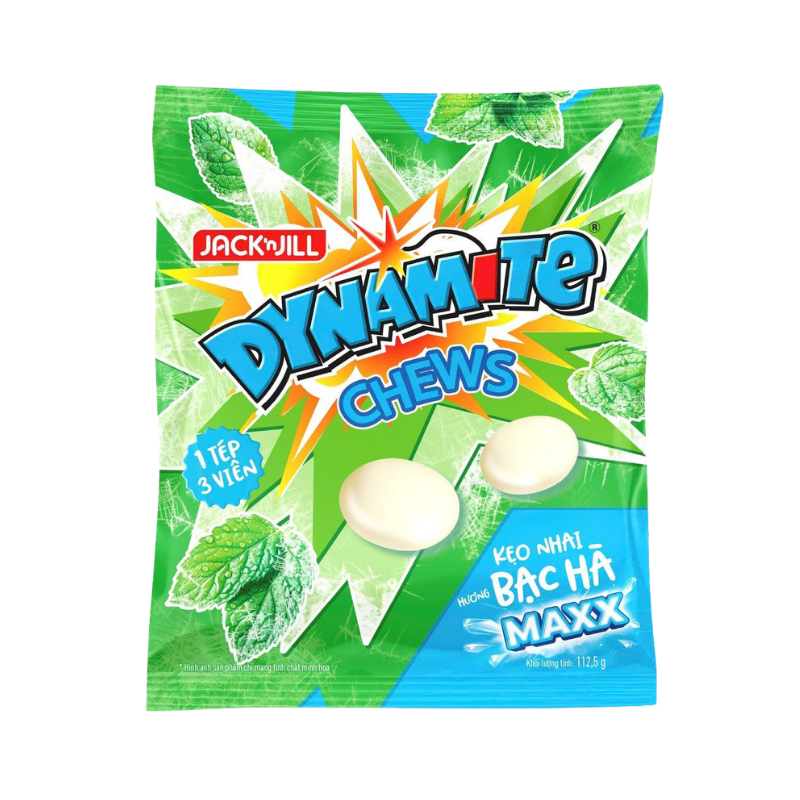 Kẹo nhai Dynamite Maxx Chews hương bạc hà 112.5g chính hãng
