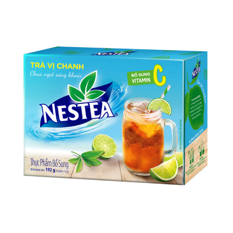 Trà chanh Nestea hộp 16 gói x 12g chính hãng