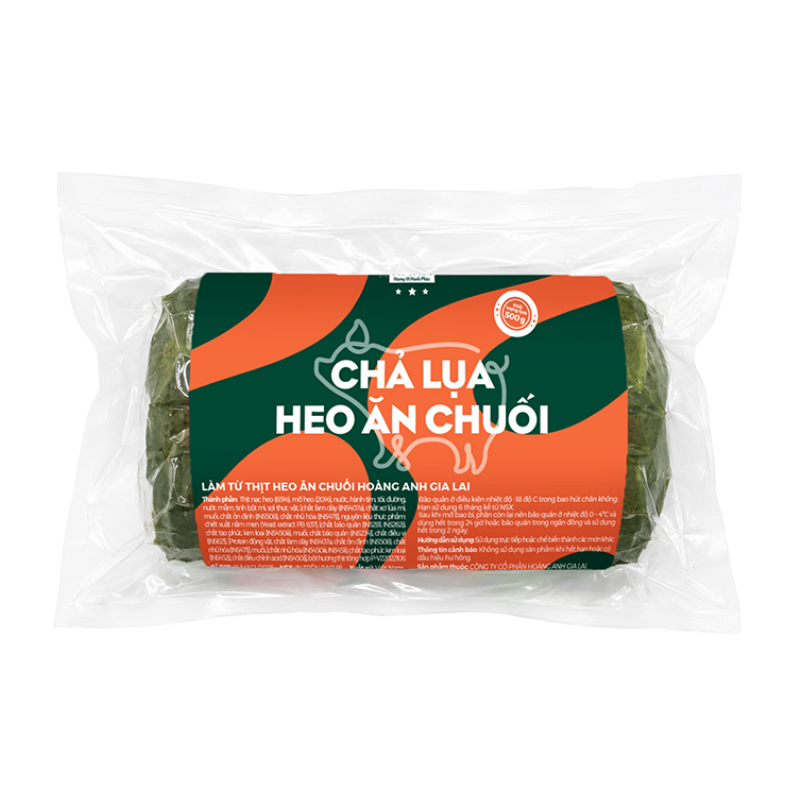 Chả lụa heo ăn chuối Haha 500g chính hãng
