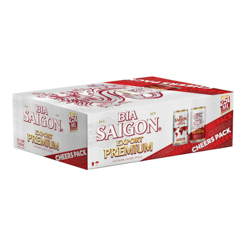 Thùng 24 bia Saigon Export Premium lon 250ml chính hãng