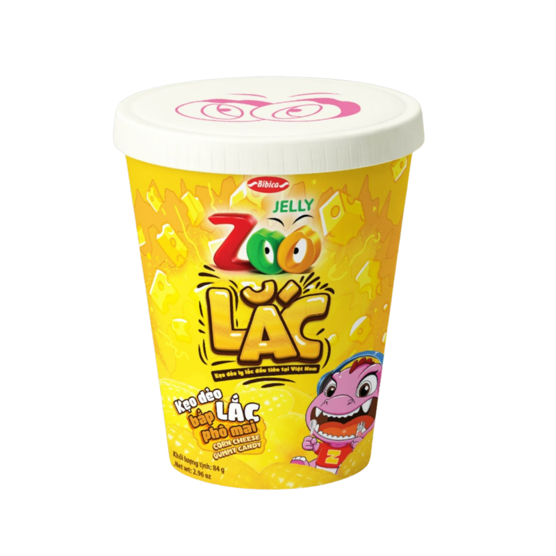 Kẹo dẻo Zoo bắp lắc phô mai 84g chính hãng