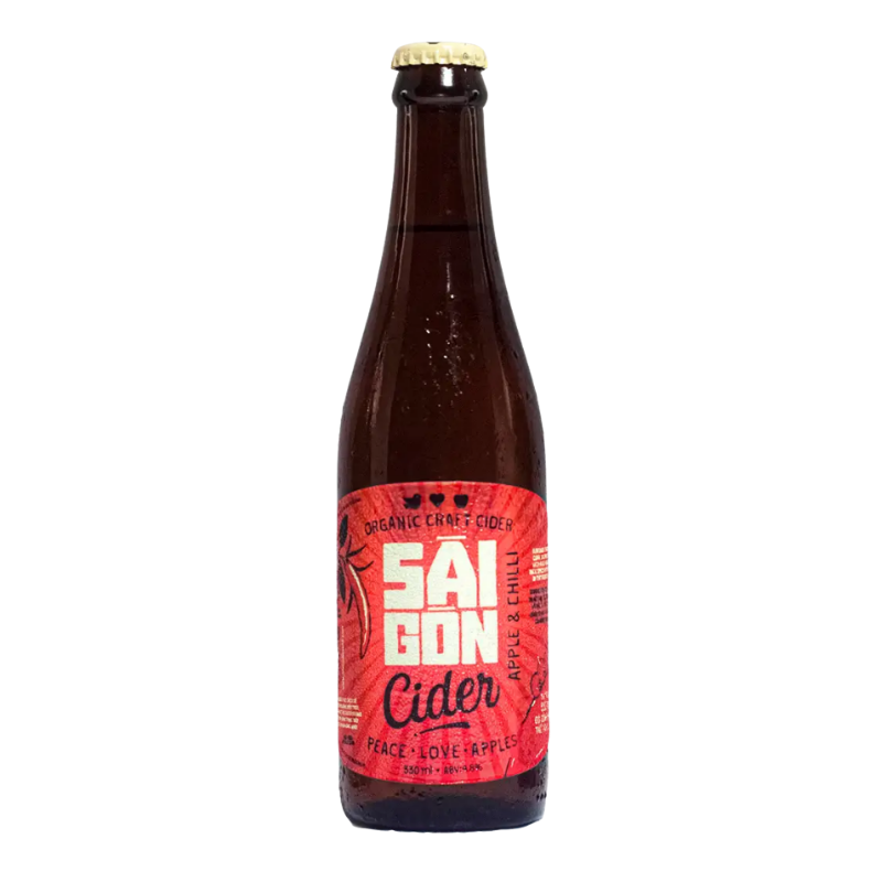 Nước trái cây lên men Sài Gòn Cider chai 330ml chính hãng
