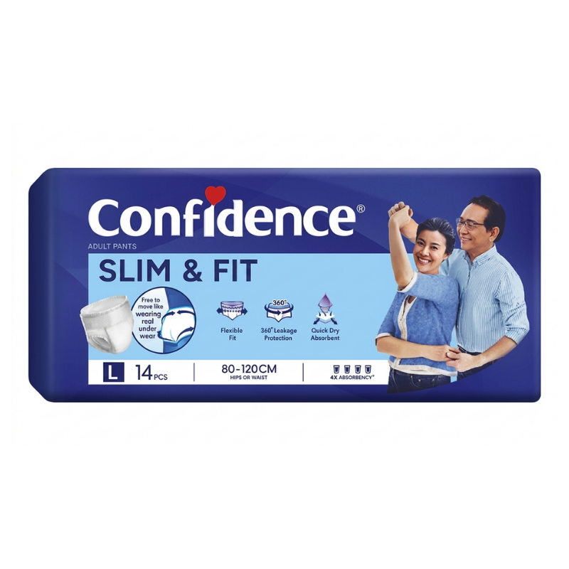 Tã quần người lớn Confidence mỏng nhẹ size L 14 miếng chính hãng